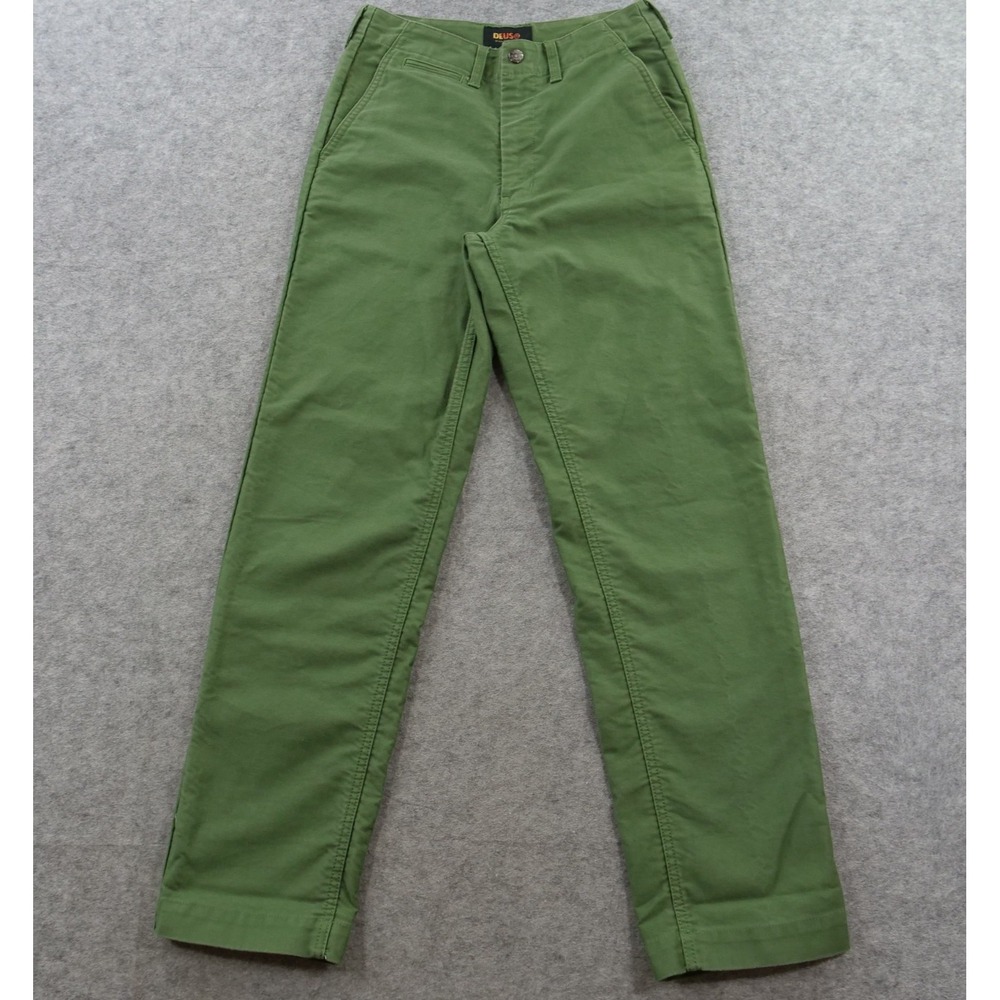 Deus Ex Machina Womens 28 Green Cordura Chino Utility Work Pants Trousers